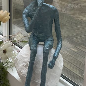 Skulptur mit dem Titel "Petit prince Bordel…" von Clr, Original-Kunstwerk, Aluminium