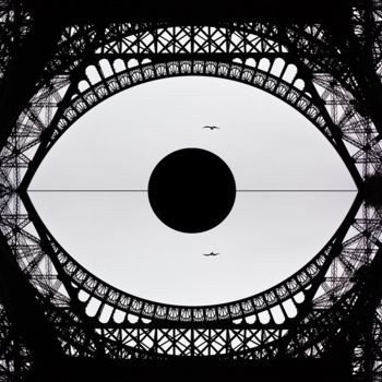 「L'oeil de Gustave」というタイトルの写真撮影 Clyde +によって, オリジナルのアートワーク, 操作されていない写真 その他の剛性パネルにマウント