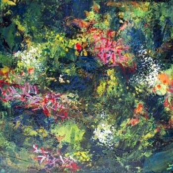 Painting titled "Mares - 4 toiles as…" by Catherine Martel, Original Artwork, Acrylic
