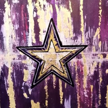 Peinture intitulée "Star of David" par Camelia Daniela Stefan, Œuvre d'art originale, Acrylique