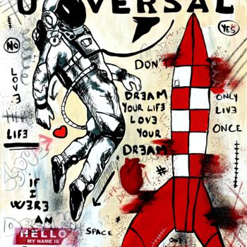 Pittura intitolato "Universal#1" da Cobo, Opera d'arte originale, Acrilico