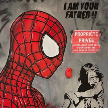 Schilderij getiteld "I am your father" door Cobo, Origineel Kunstwerk, Acryl