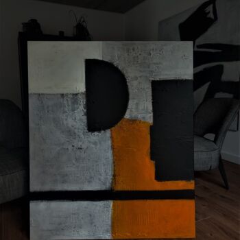 Peinture intitulée "Compositie" par Hal Cobra, Œuvre d'art originale, Acrylique