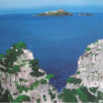 Pittura intitolato "isola" da Simone Coccia, Opera d'arte originale