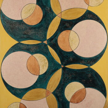 Pintura titulada "CIRCLES" por Coco, Obra de arte original, Acrílico Montado en Bastidor de camilla de madera