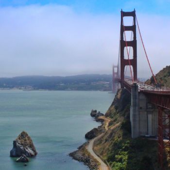 Φωτογραφία με τίτλο "Golden gate bridge,…" από Corentin Thauvin, Αυθεντικά έργα τέχνης, Ψηφιακή φωτογραφία