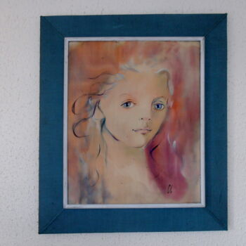 Painting titled "portrait-jeune-fill…" by Coco, Original Artwork, Other
