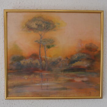 Painting titled "reflets du soir" by Coco, Original Artwork, Other