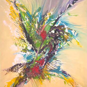 Картина под названием "Ouvrir ses ailes à…" - Corinne Garcia, Подлинное произведение искусства, Акрил