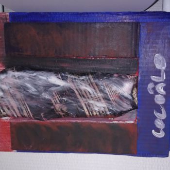 Peinture intitulée "Le Tissu" par Claudia Marie Eugénie (Cocoâlô), Œuvre d'art originale, Acrylique Monté sur Carton
