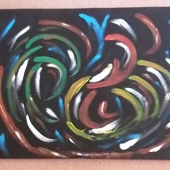 Painting titled "Multi'Colors" by Claudia Marie Eugénie (Cocoâlô), Original Artwork, Acrylic