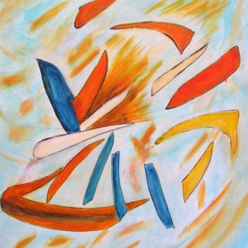Peinture intitulée "OURAGAN" par Jacques Coeur, Œuvre d'art originale, Acrylique