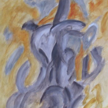 Peinture intitulée "Serie Safari "Eleph…" par Jacques Coeur, Œuvre d'art originale, Acrylique