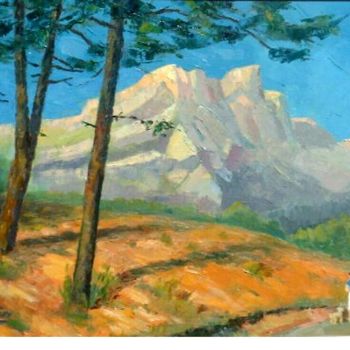 Peinture intitulée "Ma Montagne Sainte…" par Cojac, Œuvre d'art originale