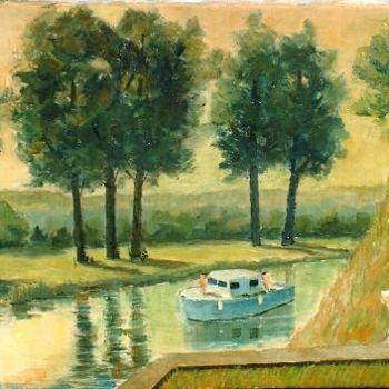 Peinture intitulée "Peinture à Pont de…" par Cojac, Œuvre d'art originale