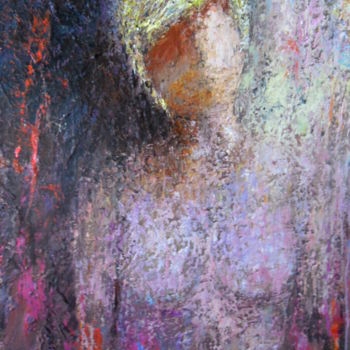 Malerei mit dem Titel "françoise en buste" von Alain Cojan, Original-Kunstwerk, Öl