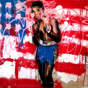 Peinture intitulée "This is America" par Nicolas Coquema, Œuvre d'art originale, Acrylique