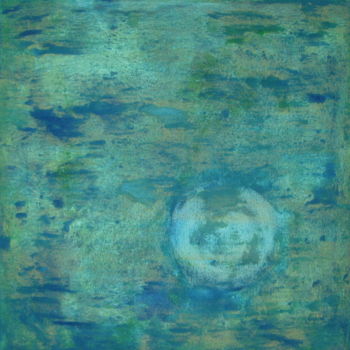 Pintura titulada "terre inondée" por Colette Jotterand-Vetter, Obra de arte original, Acrílico
