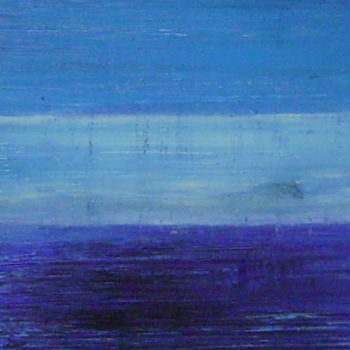 Peinture intitulée "Bleus" par Colette Jotterand-Vetter, Œuvre d'art originale, Acrylique