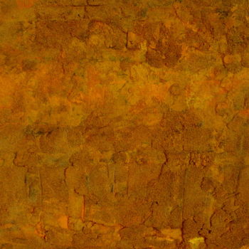 Painting titled "rivière orange" by Colette Jotterand-Vetter, Original Artwork, Acrylic