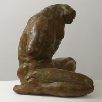 Sculpture intitulée "Pose académique" par Colette Jotterand-Vetter, Œuvre d'art originale