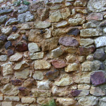 Photographie intitulée "Mur de pierres" par Colette Jotterand-Vetter, Œuvre d'art originale