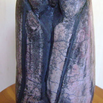 Sculpture titled "le déprimé" by Colette Jotterand-Vetter, Original Artwork, Terra cotta