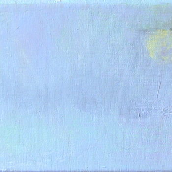Painting titled "lune dans la brume" by Colette Jotterand-Vetter, Original Artwork, Acrylic