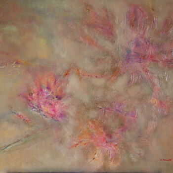 Peinture intitulée "Fleurs sauvages" par Colette Pisanelli, Œuvre d'art originale, Huile