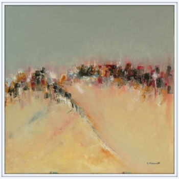 Peinture intitulée "DESERT" par Colette Pisanelli, Œuvre d'art originale, Huile