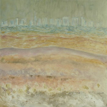Peinture intitulée "PASTEL2 Huile 60x60" par Colette Pisanelli, Œuvre d'art originale, Huile