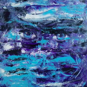 Painting titled "L'Atlantide" by Colette Tournier, Original Artwork, Acrylic