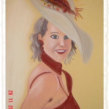 Картина под названием "BEAUTE Féminime" - Colette Rhode, Подлинное произведение искусства, Масло