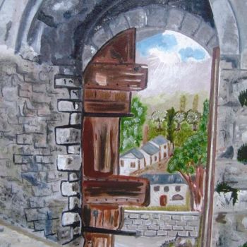 Peinture intitulée "Porte de St BEAT 31" par Colette Rhode, Œuvre d'art originale