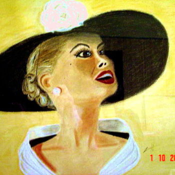 Drawing titled "LA  GRANDE  DAME" by Colette Rhode, Original Artwork, Other