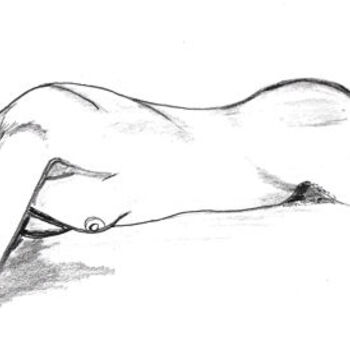 Drawing titled "NUDITE" by Colette Rhode, Original Artwork