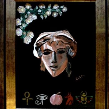 Painting titled "Le MASQUE d'APHRODI…" by Colette Rhode, Original Artwork, Other