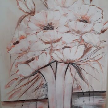 Painting titled "Bouquet de fleurs" by Odalix, Original Artwork, Acrylic