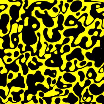 Malarstwo zatytułowany „Template Yellow Bla…” autorstwa Colin Mccallum, Oryginalna praca, Akryl