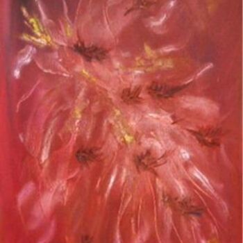 Painting titled "vent fleuri" by Coline, Original Artwork, Oil