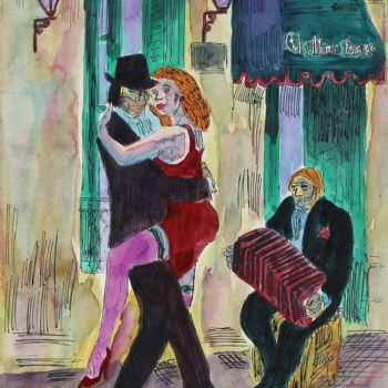 Painting titled ""Ultimo tango"" by Collection Tango, Original Artwork, Ink