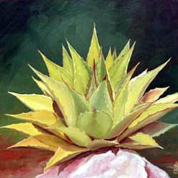 Painting titled "agave" by Colore, Original Artwork