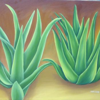 Pittura intitolato "ALOE VERA" da Amarilis - Mapipinta, Opera d'arte originale