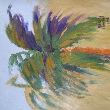 Pintura titulada "palmera" por María Montal Riba, Obra de arte original