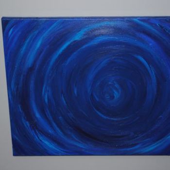 Painting titled "colormove bleu2" by Ibe Ibe, Original Artwork