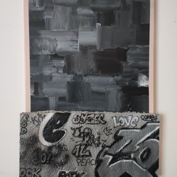 Malerei mit dem Titel "Crépuscule" von Comeg, Original-Kunstwerk, Acryl