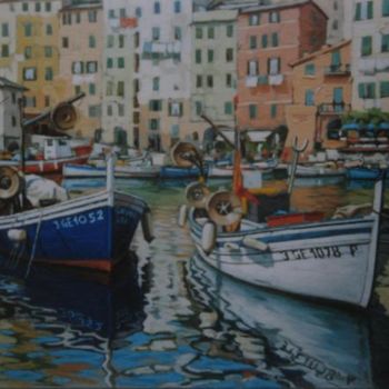 Pintura intitulada "Barche" por Pierre Ventrilla, Obras de arte originais