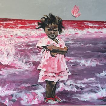 Painting titled "Lampedusa" by Frédérick Comerro, Original Artwork, Acrylic