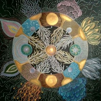 Painting titled "Element-Terra" by Pat.Nunes, Original Artwork, Acrylic