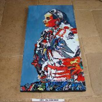 Painting titled "Une Indienne" by Lisa De Coninck-Matitaputty, Original Artwork